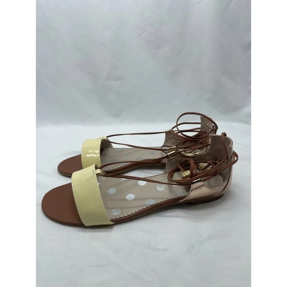 Boden Sandals Sienna Women's Shoes Leather Lace Up Ankle Tie - EUR 40 US 9